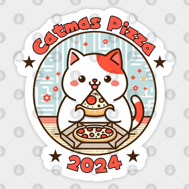 Catmas Pizza 2024 Sticker by Japanese Fever